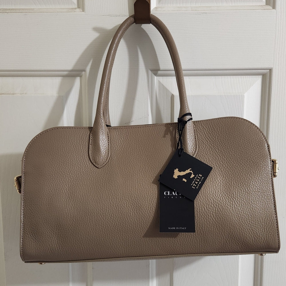 Claudia Firenze Italian Leather Satchel NWT